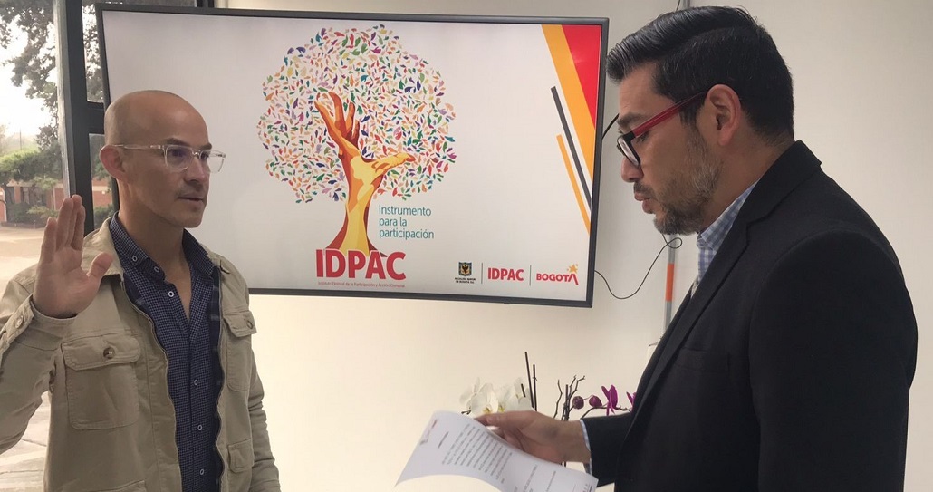 Miller Fajardo es el nuevo gerente de proyectos del IDPAC junto al director Alexander Reina