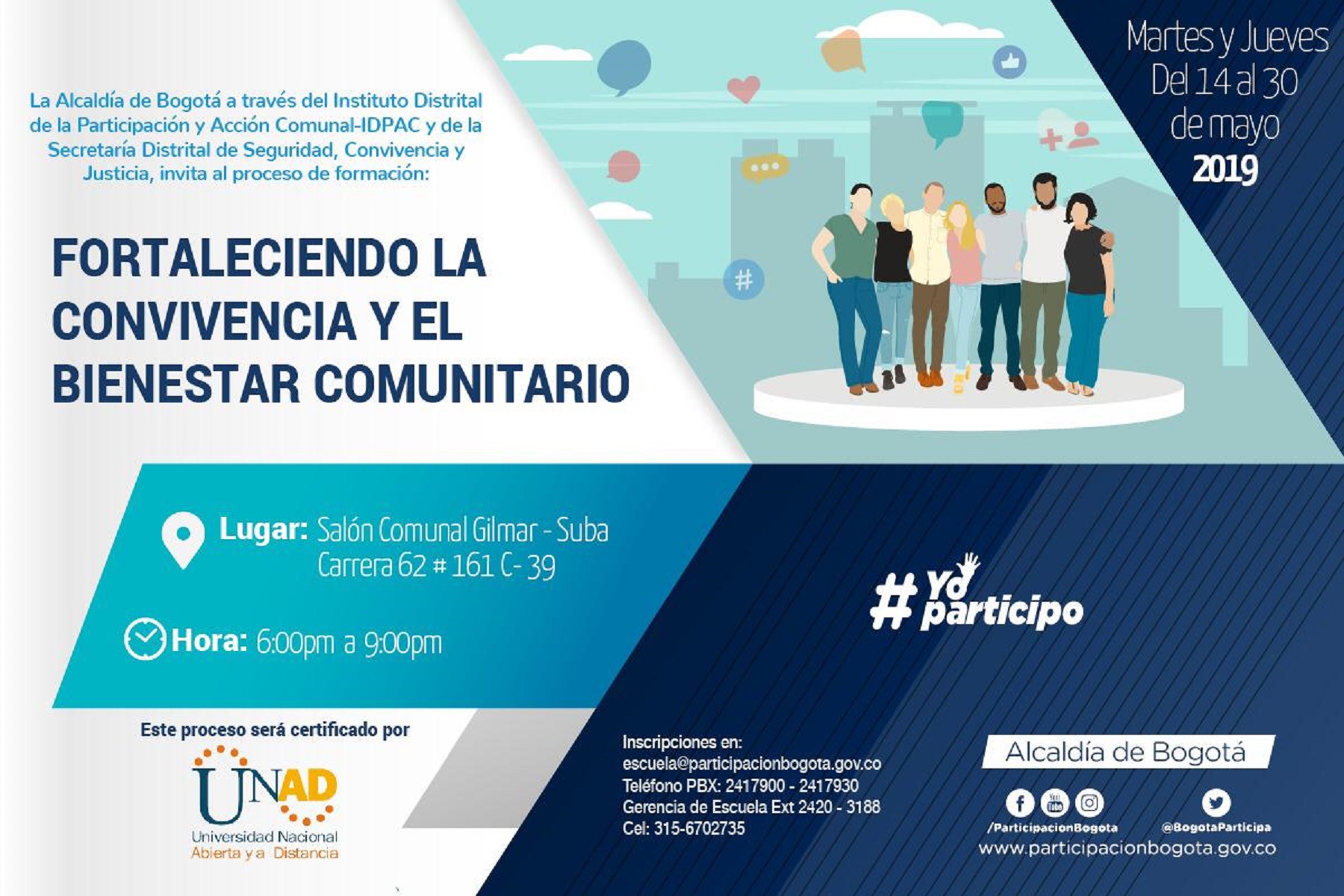 Inscríbase al curso ‘Fortaleciendo la Convivencia y el Bienestar Comunitario’ 