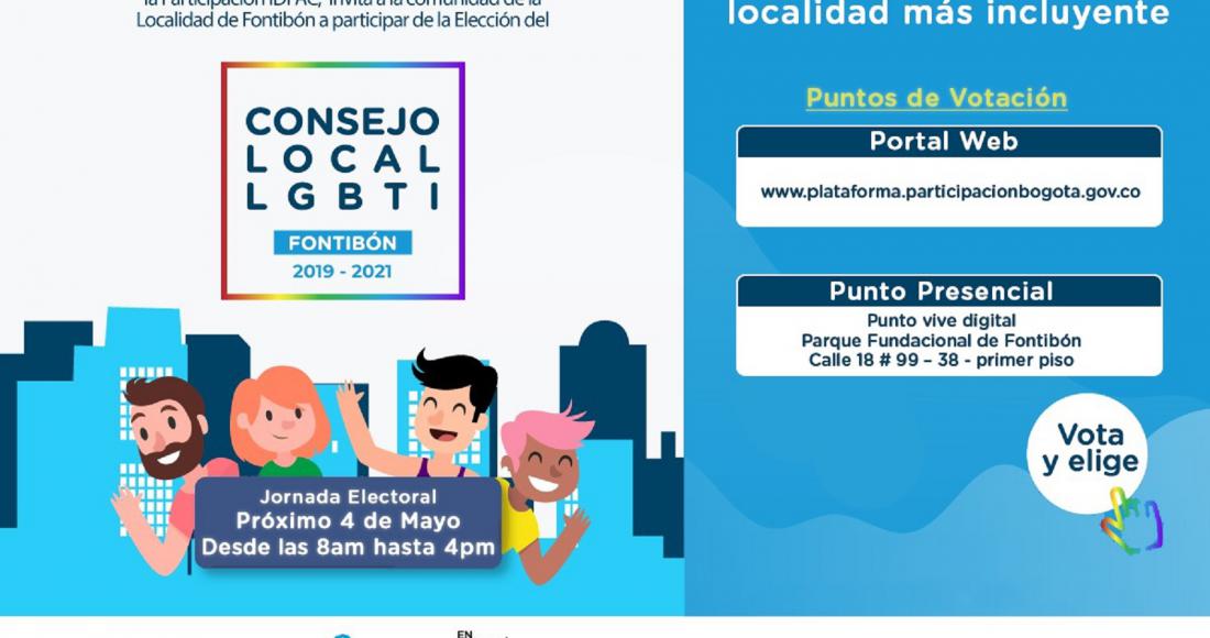 Llega la elección del ‘Consejo Local LGBTI de Fontibón’