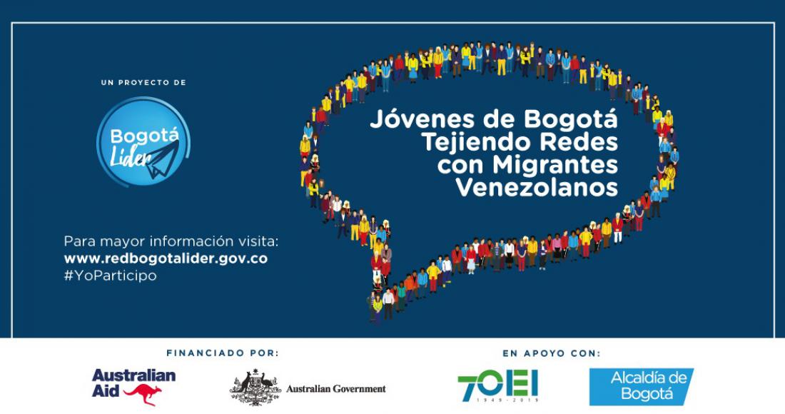 El 22 de mayo comienza el taller ‘Jóvenes de Bogotá, tejiendo redes con migrantes venezolanos’