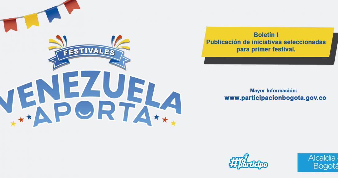 Estas son las iniciativas seleccionadas para el Primer Festival Venezuela Aporta