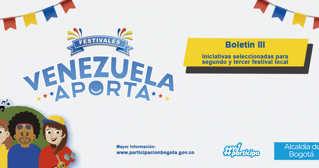 Iniciativas seleccionadas para el segundo y tercer festival local ‘Venezuela Aporta’