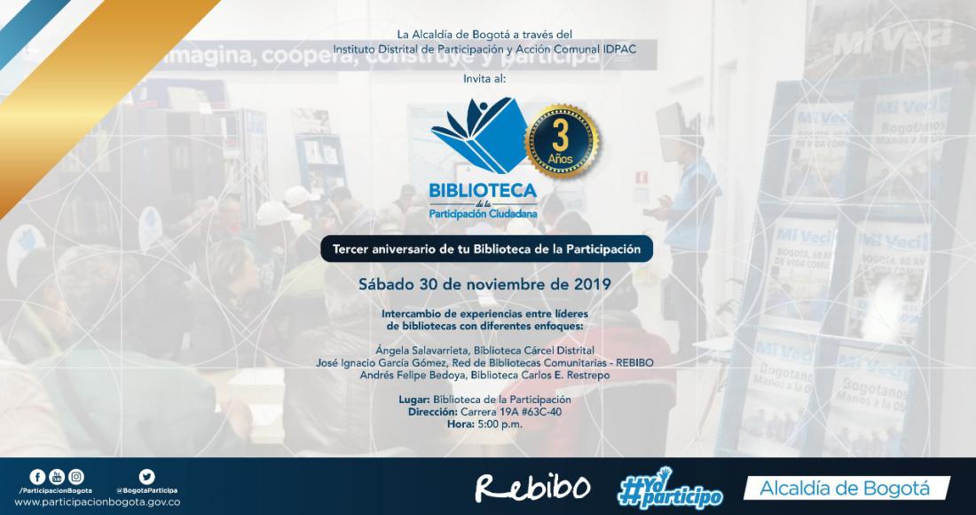 La Biblioteca de la Participación celebra su tercer aniversario