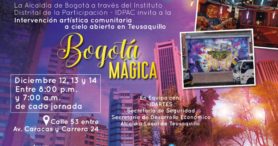 'Bogotá Mágica': la nueva galería de arte urbano a cielo abierto en el sector de Galerías