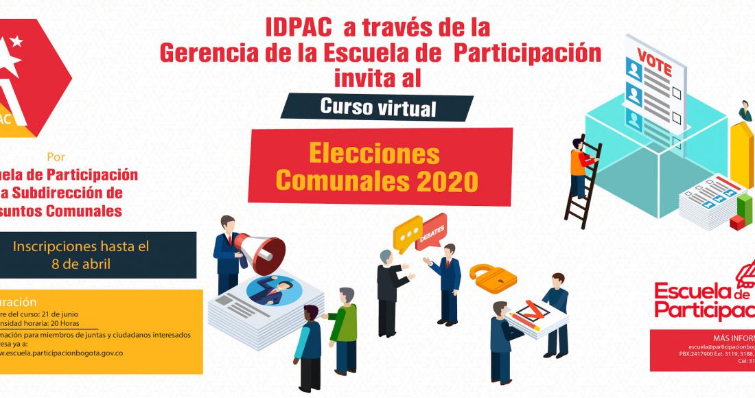 Abiertas las inscripciones del curso virtual ‘Elecciones comunales 2020’