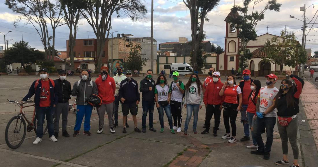 Barras futboleras de Engativá se unen para ayudar a población más necesitada de la localidad