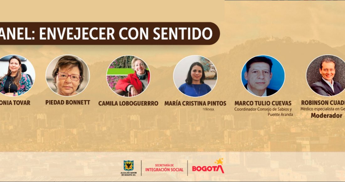 Bogotá, 27 de agosto de 2020. “Envejecer con sentido” fue el tema del Facebook Live que se realizó hoy 26 de agosto a las 10:00 a.m. en el marco de las actividades que se realizan interinstitucionalmente para celebrar el Mes del Envejecimiento y de la Vejez. 