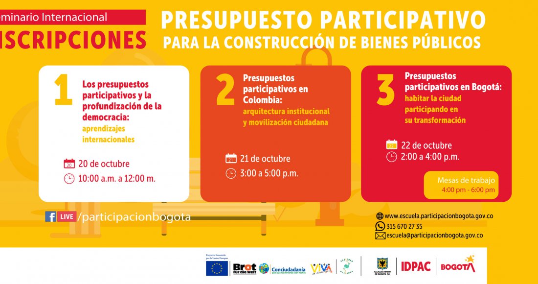 Seminario internacional ‘Presupuesto Participativo para la Construcción de Bienes Públicos’