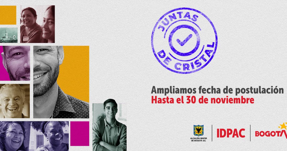 El 30 de noviembre finaliza plazo de inscripción para convocatoria Juntas de Cristal