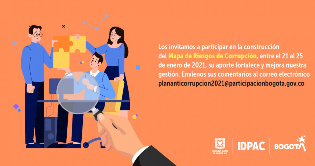 Participa en la construcción del Mapa de Riesgos de Corrupción