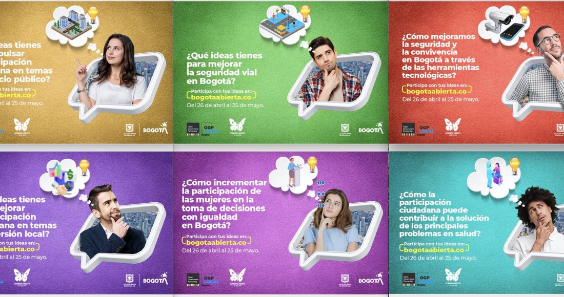 Participa en los nuevos seis retos de ‘Bogotá Abierta’ y déjanos tus ideas