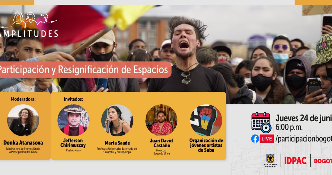 Conéctate al Facebook Live de ‘Amplitudes: Participación y Resignificación de Espacios’