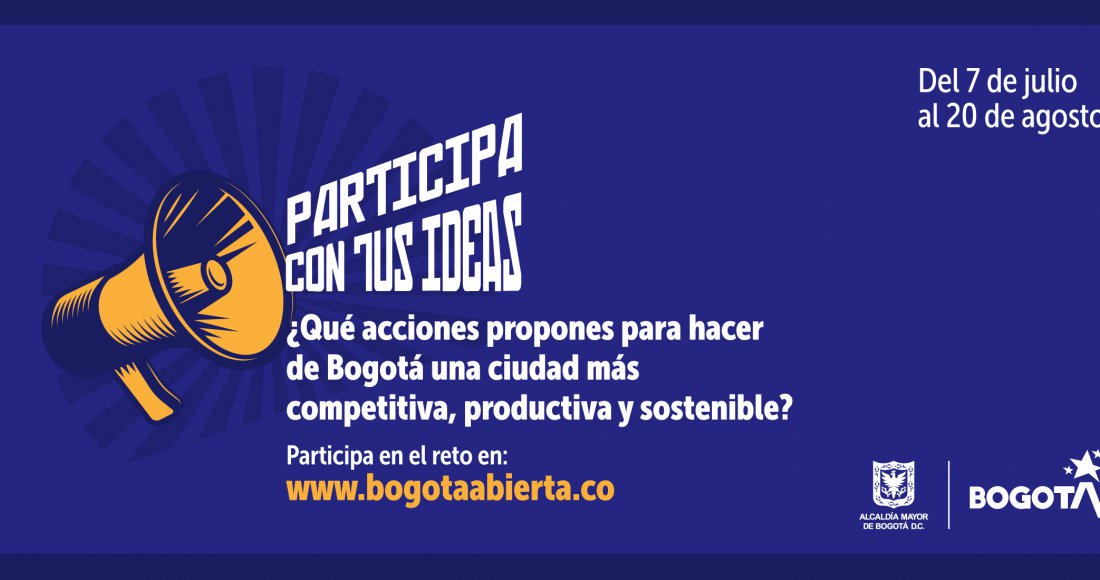 ‘¿Qué acciones propones para hacer de Bogotá una ciudad más competitiva, productiva y sostenible?’