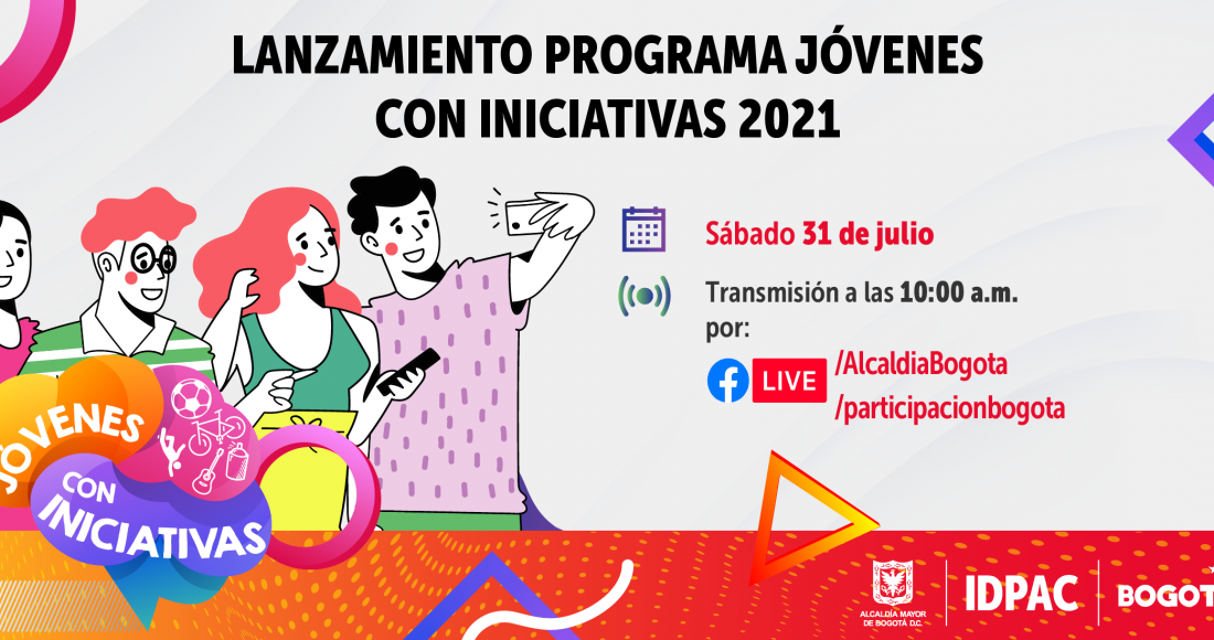 IDPAC realizará lanzamiento del programa ‘Jóvenes con Iniciativas 2021’ 