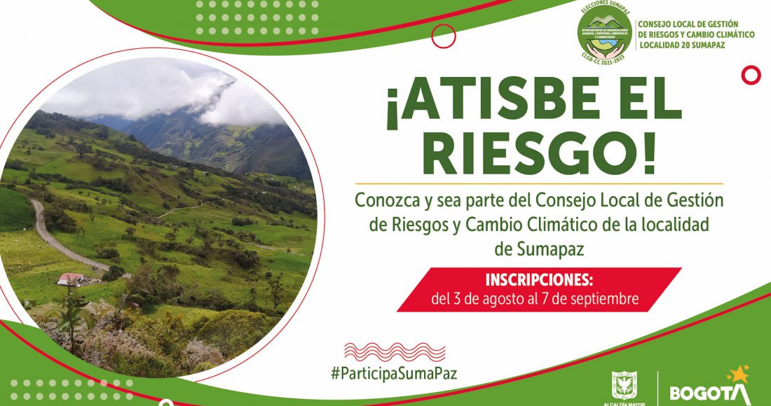 ¡Atisbe el riesgo¡ IDPAC e IDIGER inician proceso electoral en la localidad de Sumapaz  