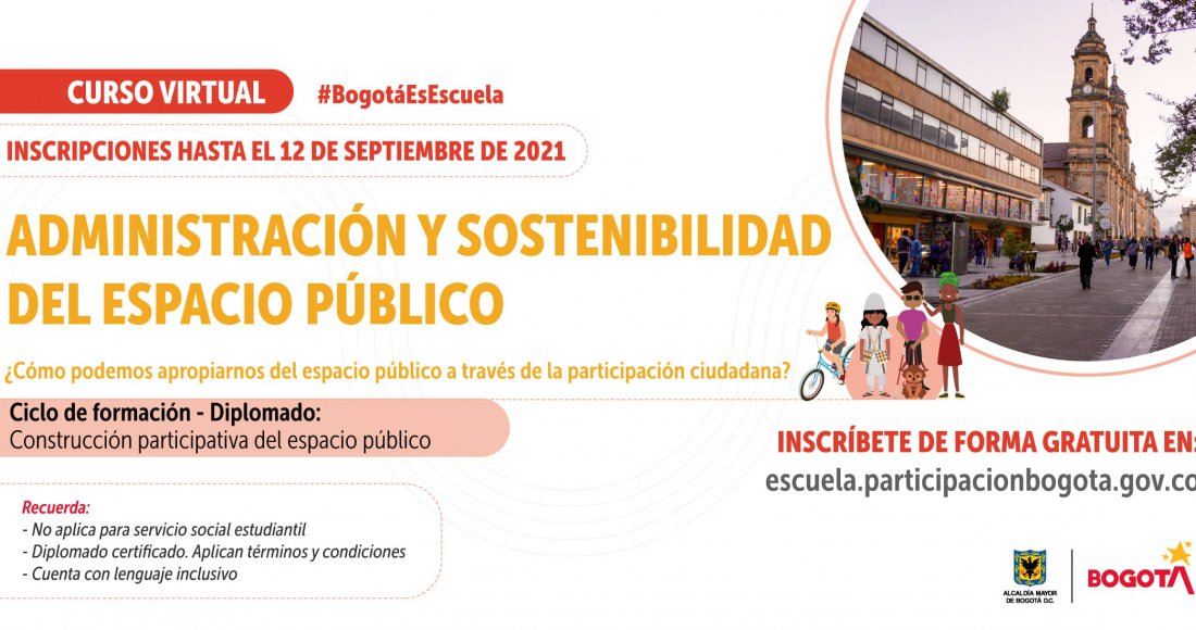 Curso virtual para entender la relación entre el espacio público y la participación ciudadana  