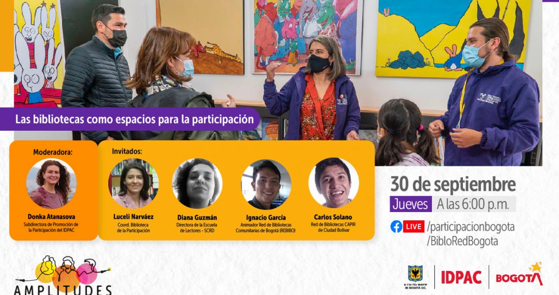 ‘Bibliotecas como espacios para la participación’: nuevo Facebook Live de ‘Amplitudes’