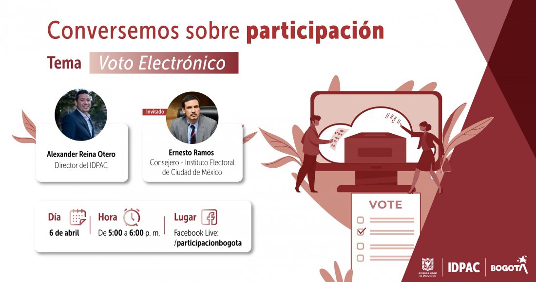 Conéctate al Facebook Live ‘Conversemos sobre participación: Voto Electrónico’