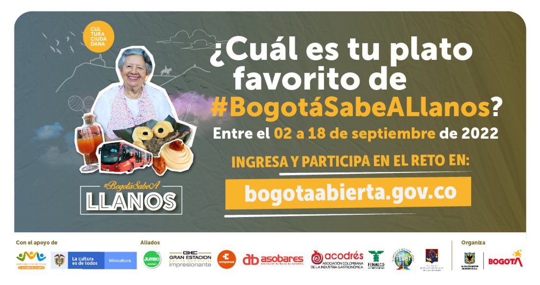 Participa en el reto: ¿Cuál es tu plato favorito de #BogotáSabeALlanos?