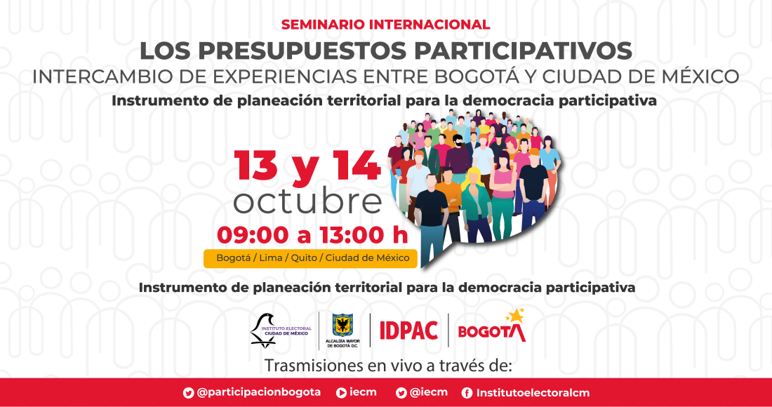 PARTICIPE EN EL SEMINARIO INTERNACIONAL: PRESUPUESTOS PARTICIPATIVOS