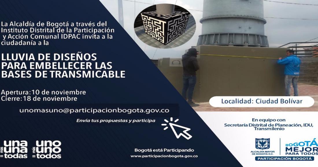 Participe en la 'Lluvia de Diseños para Embellecer las Bases de TransMiCable'