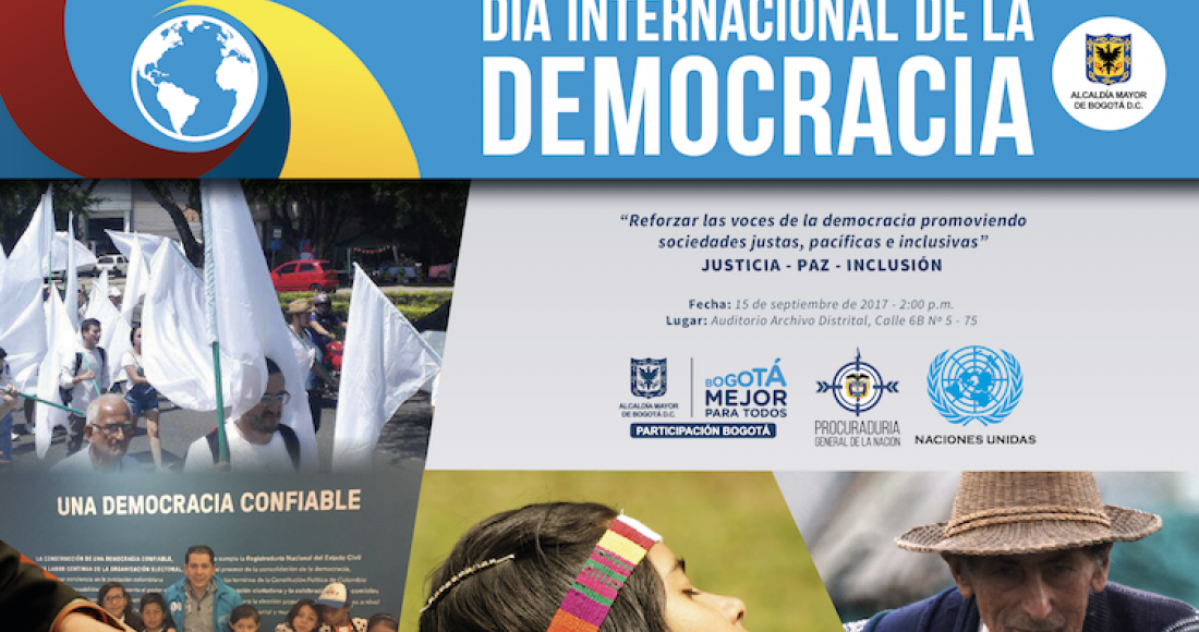 Participación Bogotá celebra el Día Internacional de la Democracia