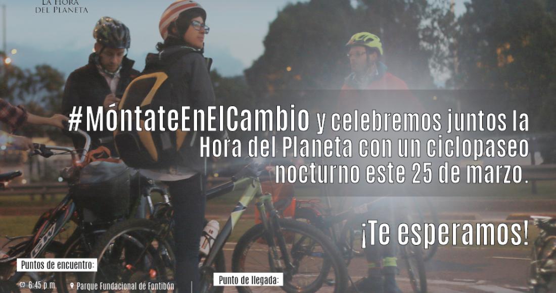 Celebremos Juntos la Hora del Planeta, Súbete a la Bici.