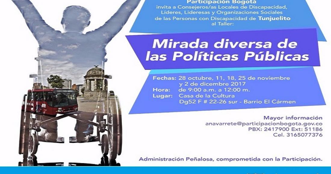 Personas con Discapacidad hacen una ‘Mirada Diversa de las Políticas Públicas’