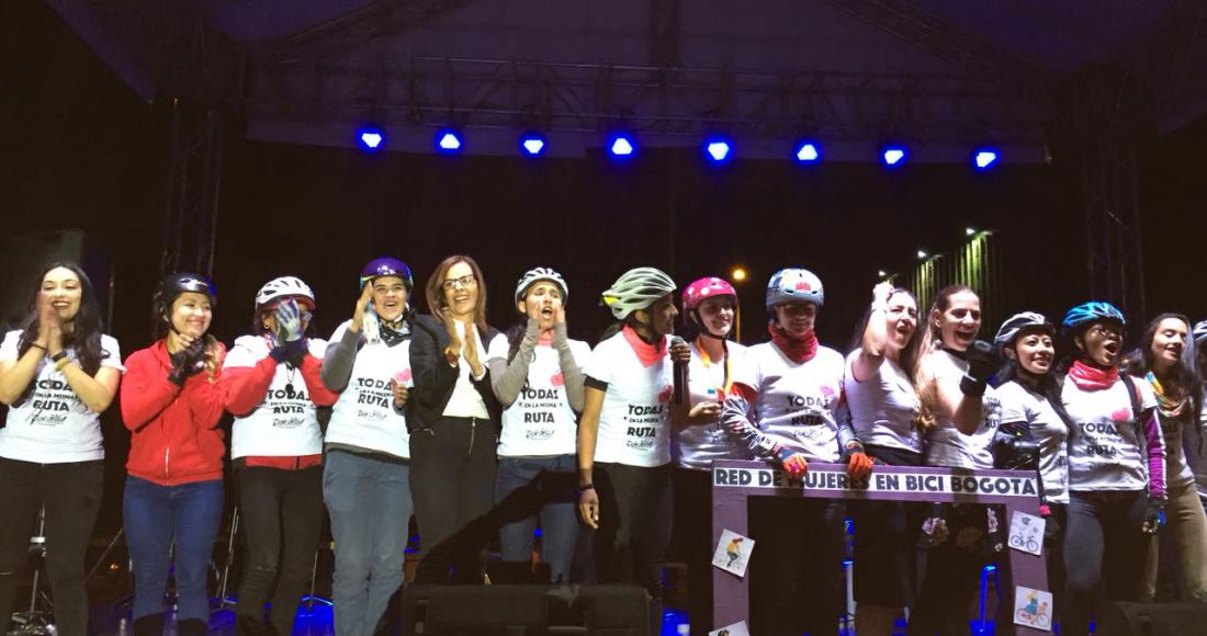 Así conmemoraron las biciusuarias en Bogotá el ‘Día Internacional de la Mujer’