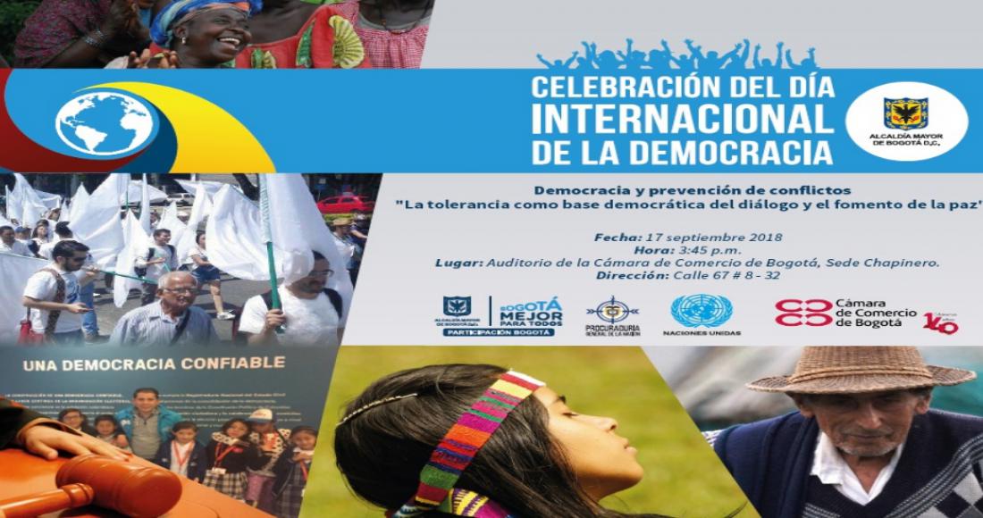 Participe de la conmemoración del Día Internacional de la Democracia