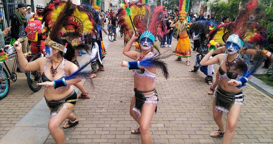 El Carnaval boliviano que se tomó el centro de Bogotá 