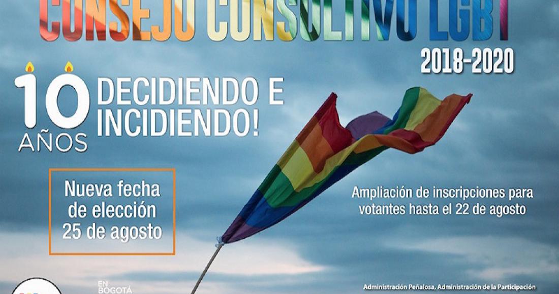 Boletín informativo No. 5: Elección Consejo Consultivo LGBT 2018-2020
