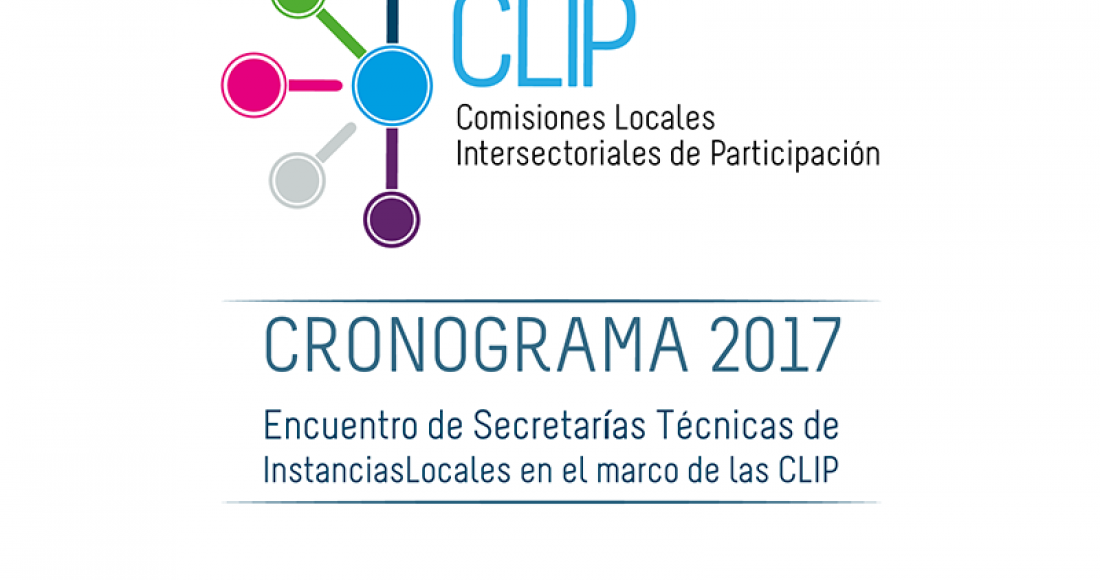 Cronograma 2017 - Comisiones Locales Intersectoriales de Participación (CLIP)