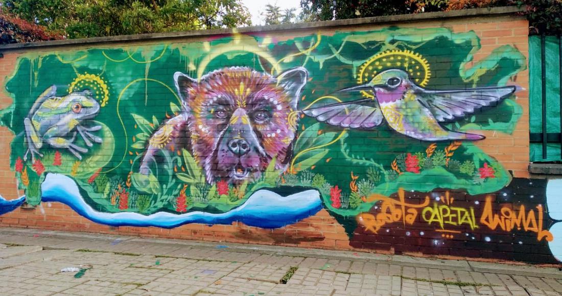 Con murales la ciudadanía plasma la filosofía de Bogotá Capital Animal en sus barrios