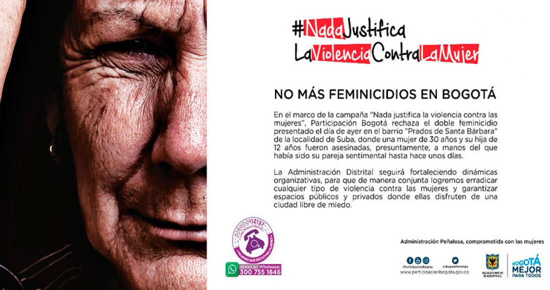 Nada Justifica la Violencia Contra la Mujer