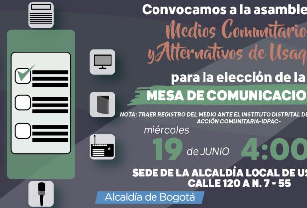 Abierta convocatoria para conformar la Mesa de Medios Comunitarios y Alternativos de Usaquén