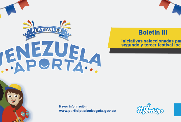 Iniciativas seleccionadas para el segundo y tercer festival local ‘Venezuela Aporta’