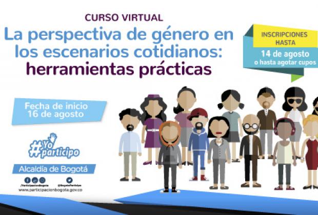 Abiertas inscripciones para curso virtual ‘La Perspectiva de Género en los Escenarios Cotidianos’