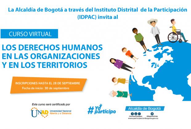 Abiertas inscripciones para curso virtual 'Los Derechos Humanos en los Territorios'