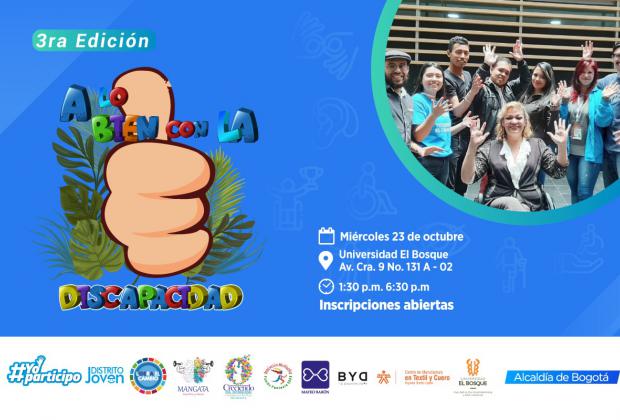 Inscríbase al evento ‘A lo Bien con la Discapacidad’ en su tercera versión