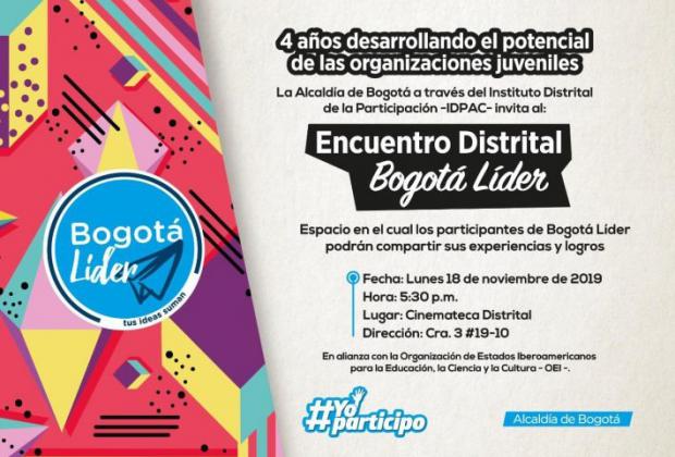 Participe en el Encuentro Distrital Bogotá Líder