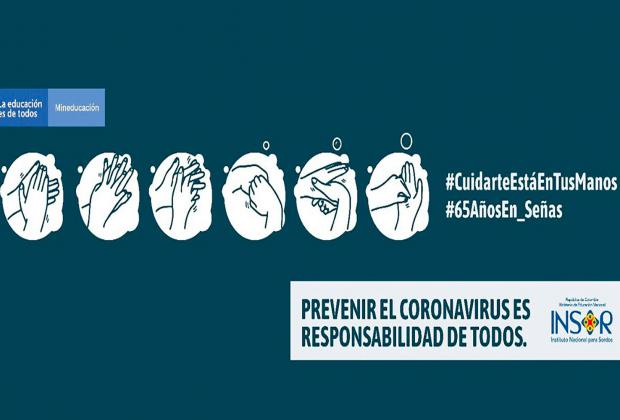 Por medio de videos en lengua de señas el INSOR informa a la población sorda sobre el COVID-19 