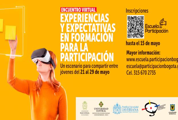 Gran encuentro virtual de jóvenes ‘Experiencias y expectativas en formación para la participación’