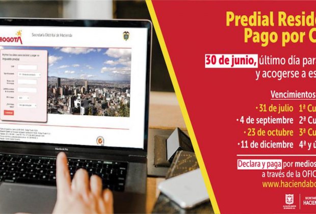 El 30 de junio vence el plazo para acogerse al pago del predial por cuotas