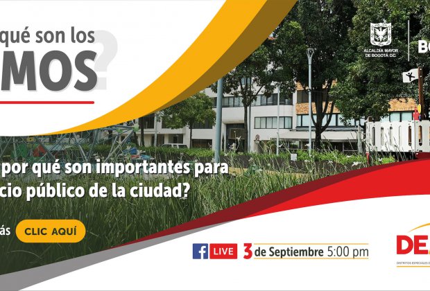 El Instituto Distrital de la Participación y Acción Comunal (IDPAC) y el Departamento Administrativo para la Defensoría del Espacio Público (DADEP),  trabajan en equipo para fortalecer la figura de los Distritos Especiales de Mejoramiento y Organización Sectorial (DEMOS), razón por la que el 3 de septiembre a las 5:00 p.m. se realizará un Facebook Live en https://www.facebook.com/DadepBogota/ 