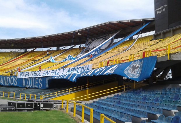 Foto de las tribunas del Campín.