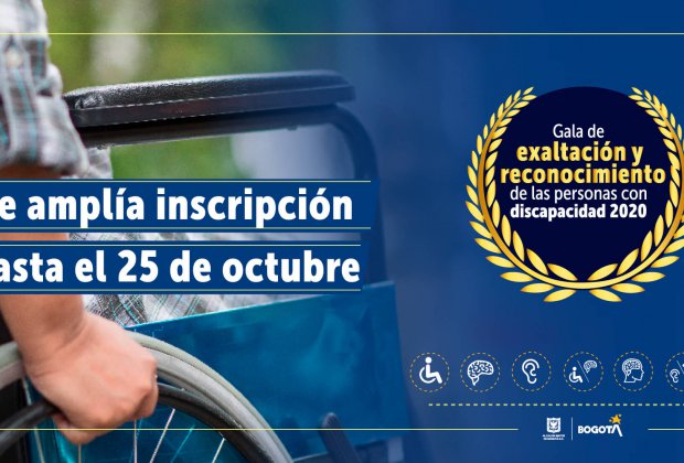 Se amplía plazo de inscripción para la Gala de Exaltación y Reconocimiento de las personas con discapacidad