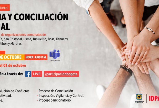 Participa en el ciclo de capacitaciones en Justicia y Conciliación Comunal 