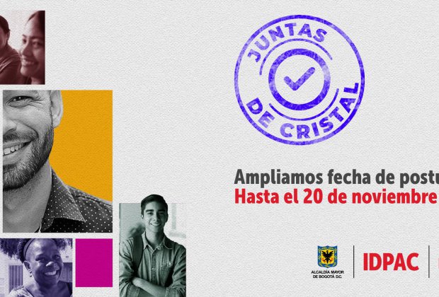 Se amplía plazo de inscripción para el premio “Juntas de Cristal 2020” hasta el 20 de noviembre 