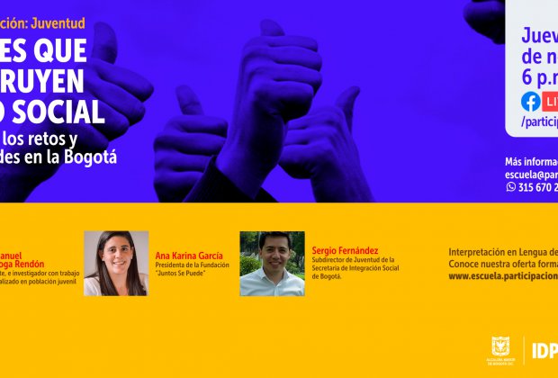 Facebook Live ‘Jóvenes que Construyen Tejido Social’